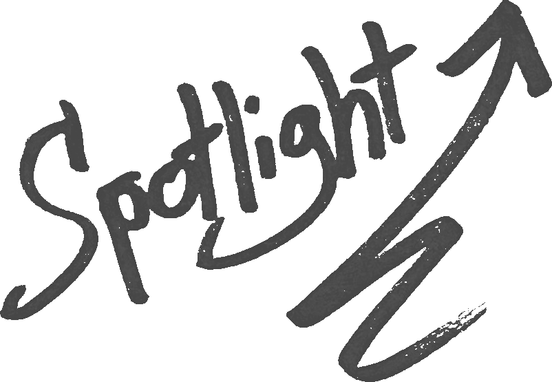 Handwritten text: 'Spotlight'