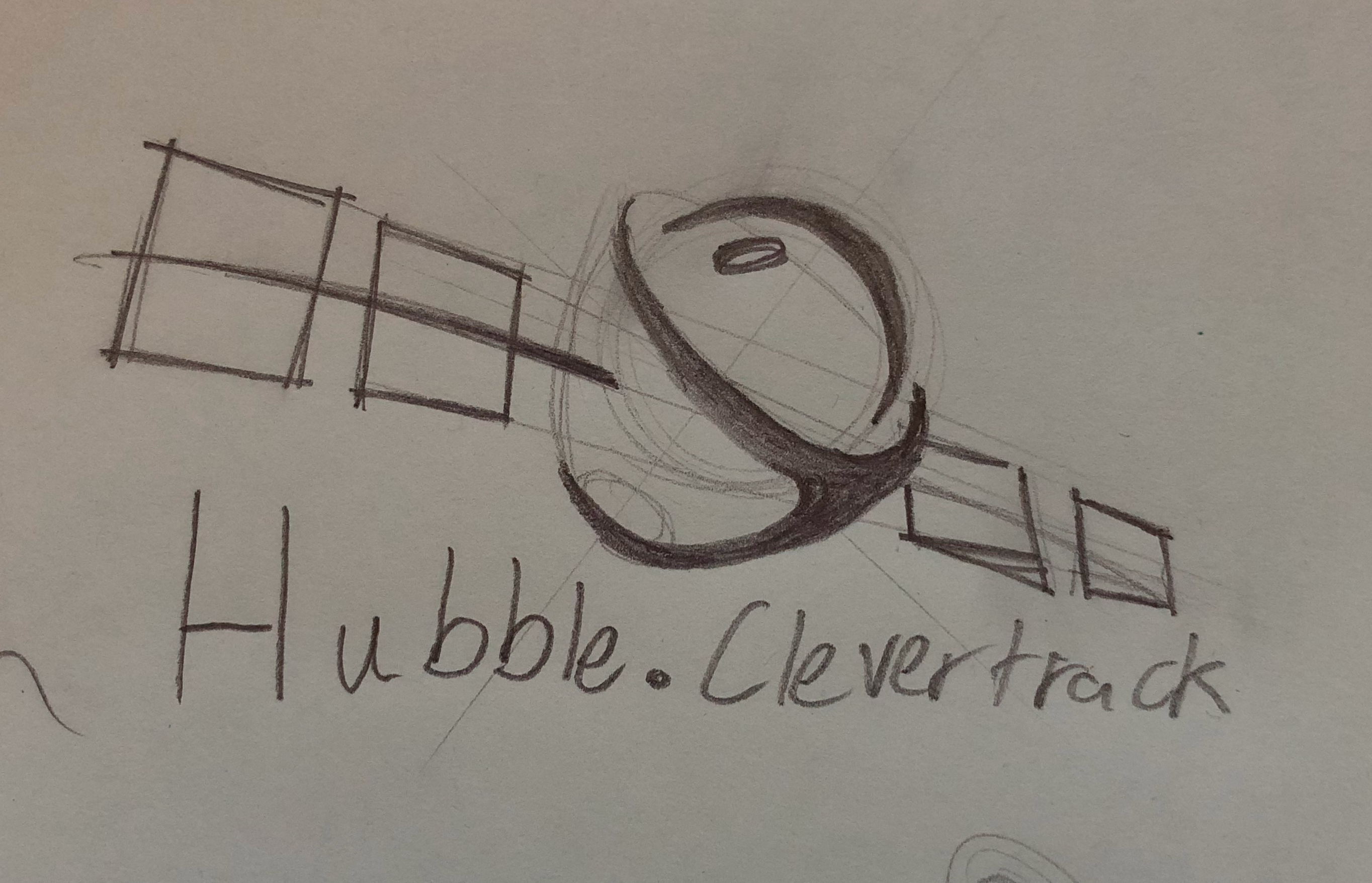 Clevertrack Hubble logo sketch